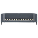 daybed 90x200 cm velour mørkegrå