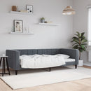 daybed 90x200 cm velour mørkegrå
