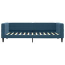 daybed 100x200 cm velour blå
