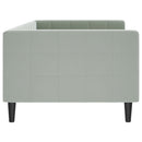 daybed 90x190 cm velour lysegrå