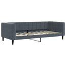 daybed 90x190 cm velour mørkegrå