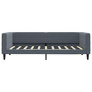 daybed 90x190 cm velour mørkegrå
