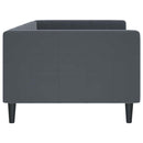 daybed 90x190 cm velour mørkegrå