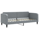 daybed 80x200 cm stof lysegrå