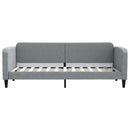 daybed 80x200 cm stof lysegrå