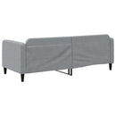 daybed 80x200 cm stof lysegrå