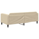 daybed 90x200 cm stof cremefarvet