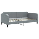 daybed 100x200 cm stof lysegrå