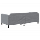 daybed 100x200 cm stof lysegrå