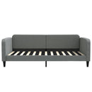daybed 100x200 cm stof mørkegrå