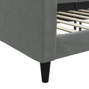 daybed 100x200 cm stof mørkegrå
