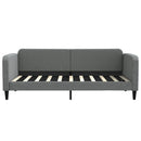 daybed 90x190 cm stof mørkegrå