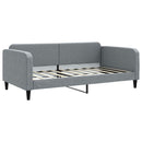 daybed 100x190 cm stof lysegrå