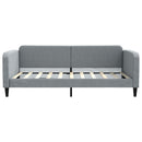 daybed 100x190 cm stof lysegrå