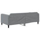 daybed 100x190 cm stof lysegrå