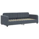 daybed 80x200 cm velour mørkegrå