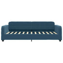 daybed 90x200 cm velour blå