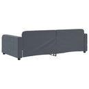 daybed 90x200 cm velour mørkegrå
