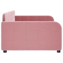 daybed 90x200 cm velour pink