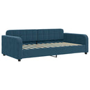 daybed 100x200 cm velour blå