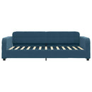 daybed 100x200 cm velour blå