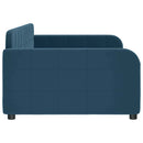daybed 100x200 cm velour blå