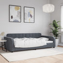 daybed 100x200 cm velour mørkegrå
