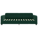 daybed 100x200 cm velour mørkegrøn