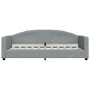 daybed 90x190 cm stof lysegrå