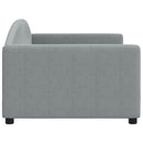 daybed 90x190 cm stof lysegrå
