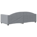 daybed 90x190 cm stof lysegrå