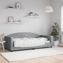 daybed 90x190 cm stof lysegrå