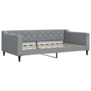 daybed 100x190 cm stof lysegrå