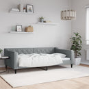 daybed 100x190 cm stof lysegrå