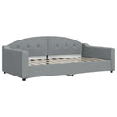 daybed 100x190 cm stof lysegrå