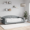 daybed 100x190 cm stof lysegrå