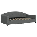 daybed 100x190 cm stof mørkegrå