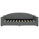 daybed 100x190 cm stof mørkegrå
