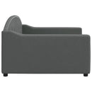 daybed 100x190 cm stof mørkegrå