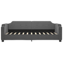 daybed 90x190 cm stof mørkegrå