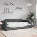 daybed 90x190 cm stof mørkegrå