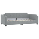 daybed 100x190 cm stof lysegrå