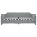 daybed 100x190 cm stof lysegrå