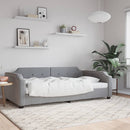 daybed 100x190 cm stof lysegrå