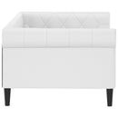 daybed 80x200 cm kunstlæder hvid