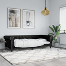 daybed 90x200 cm kunstlæder sort