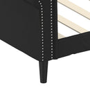daybed 90x190 cm kunstlæder sort