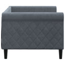 daybed 80x200 cm velour mørkegrå