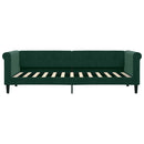 daybed 80x200 cm velour mørkegrøn
