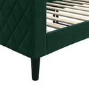 daybed 80x200 cm velour mørkegrøn